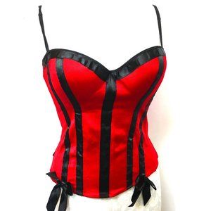 Corset top Lingerie Sexy Red & Blk Corset 36C